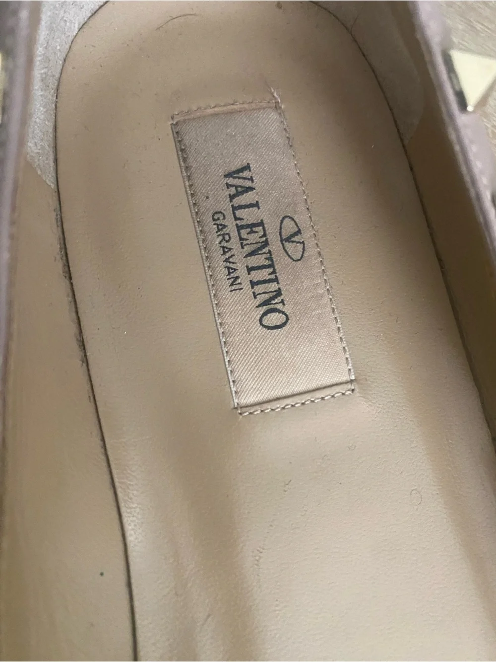 Valentino Rockstud Patent Leather Ballet Flats Size 38 (8) Mint Green